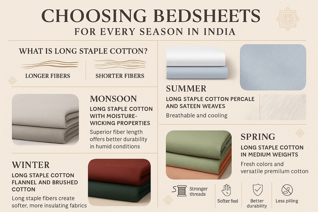 How to Choose the Right Bedsheet for Every Season (India Guide)