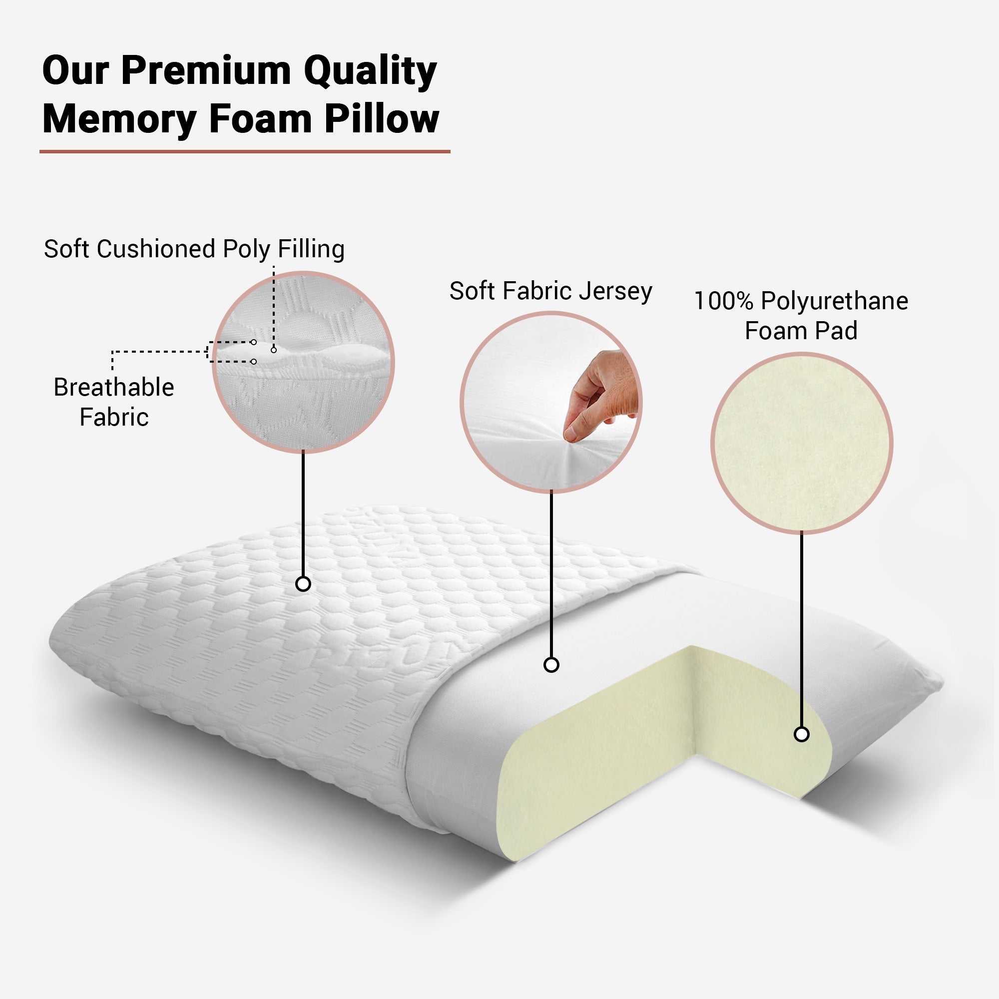 Pizuna Soft Memory Foam Pillow