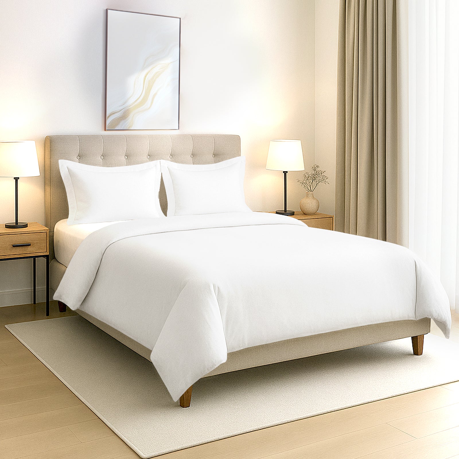 Pizuna 400 Thread count 100% Natural Cotton Duvet Cover