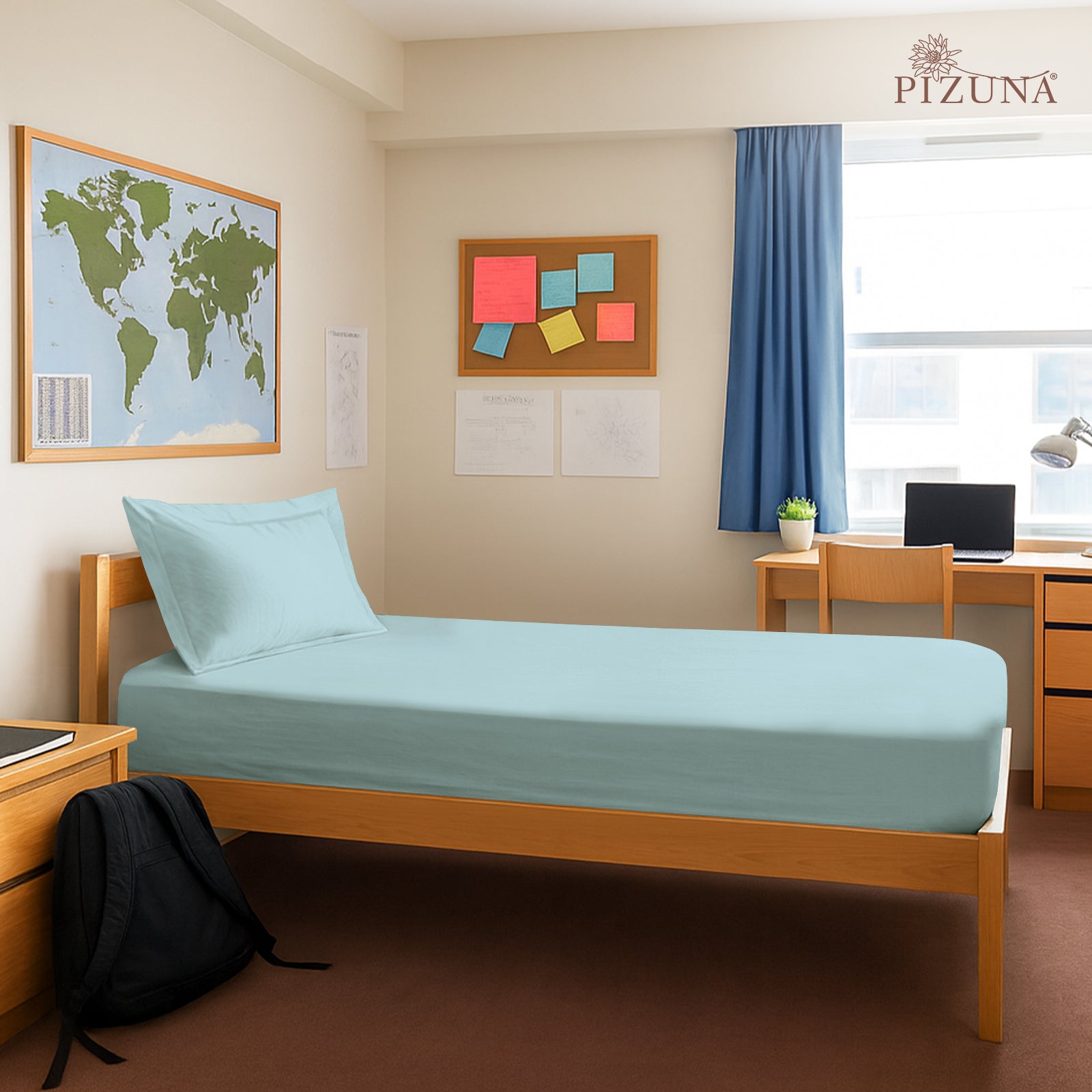 Pizuna 400 Thread count 100% Natural Cotton Fitted Sheet