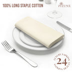 Pizuna 400 Thread Count 100% Natural Cotton Napkin