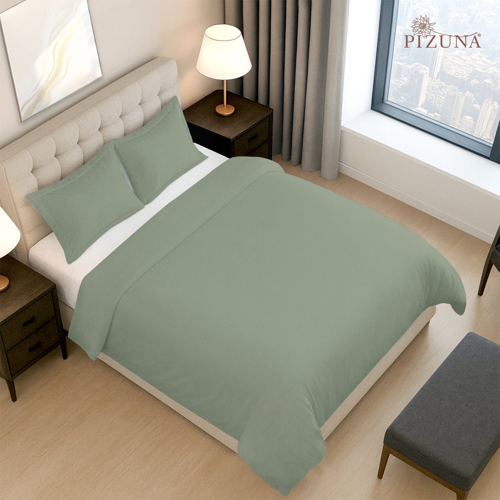 Pizuna 400 Thread count 100% Natural Cotton Duvet Cover