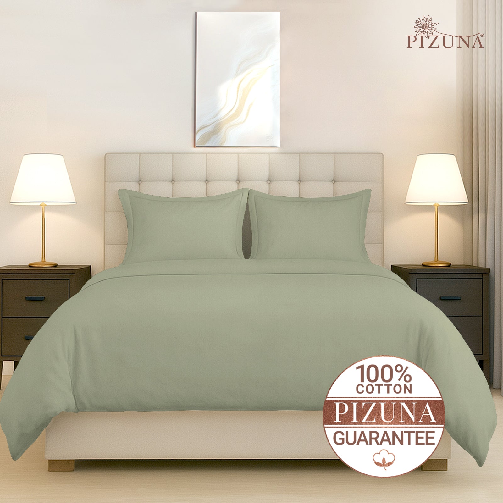Pizuna 400 Thread count 100% Natural Cotton Duvet Cover
