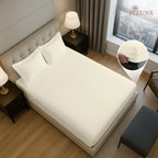 Pizuna 400 Thread count 100% Natural Cotton Fitted Sheet