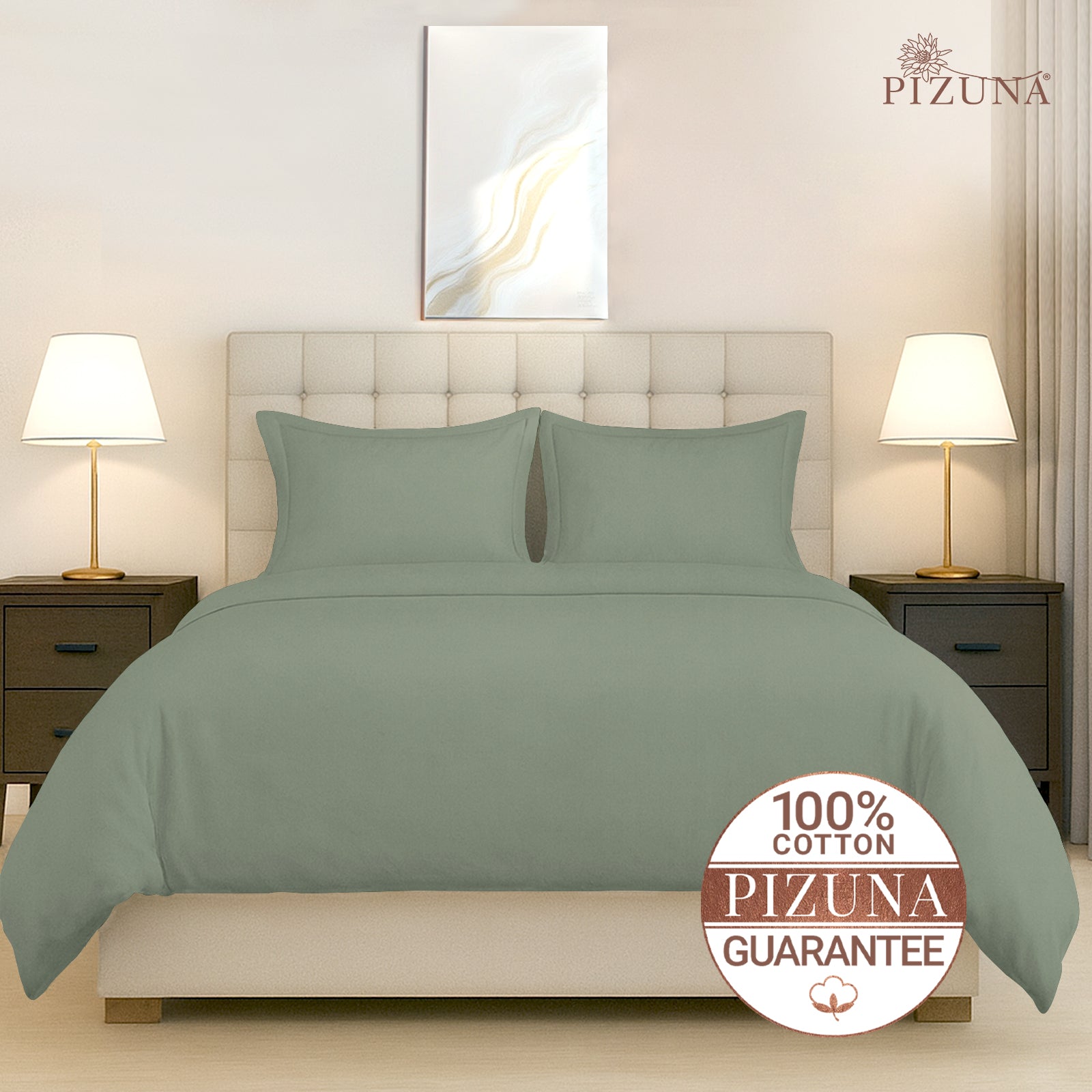 Pizuna 400 Thread count 100% Natural Cotton Duvet Cover