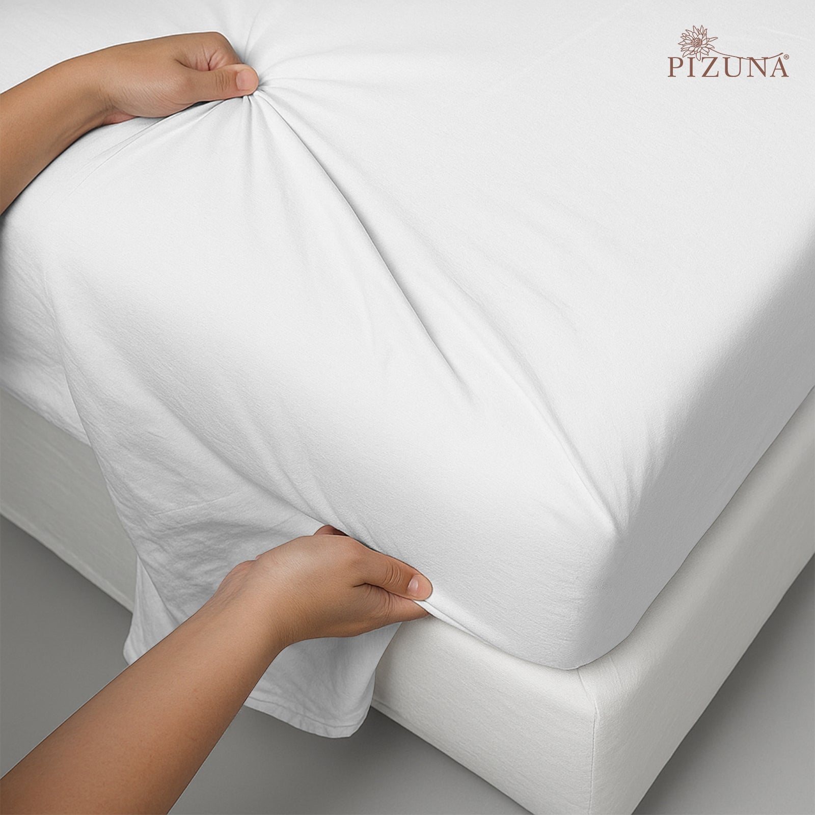 White 400 Thread Count Cotton Flat Sheet Double Bed – Smooth, Durable, and Cooling Fabric