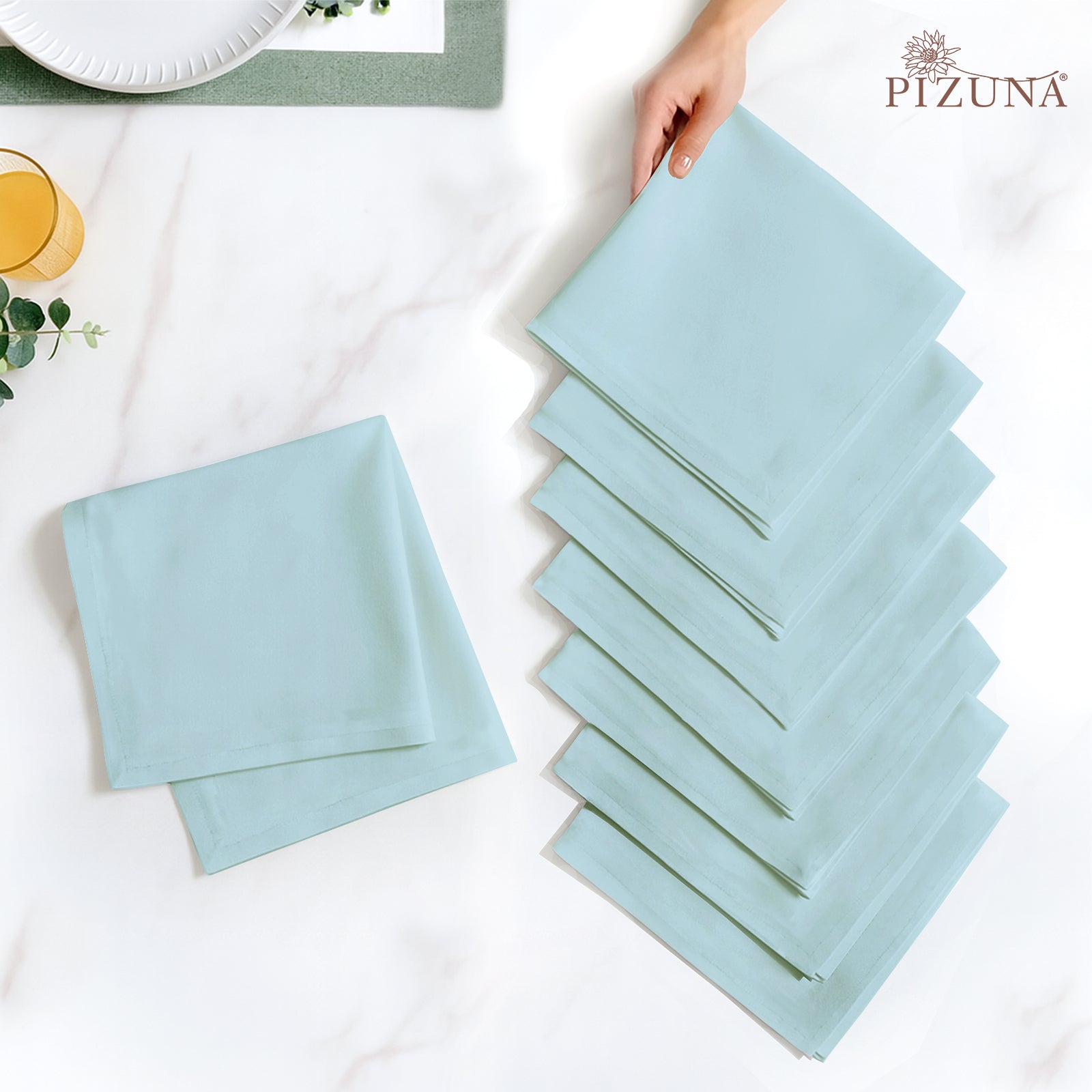 Pizuna 400 Thread Count 100% Natural Cotton Napkin