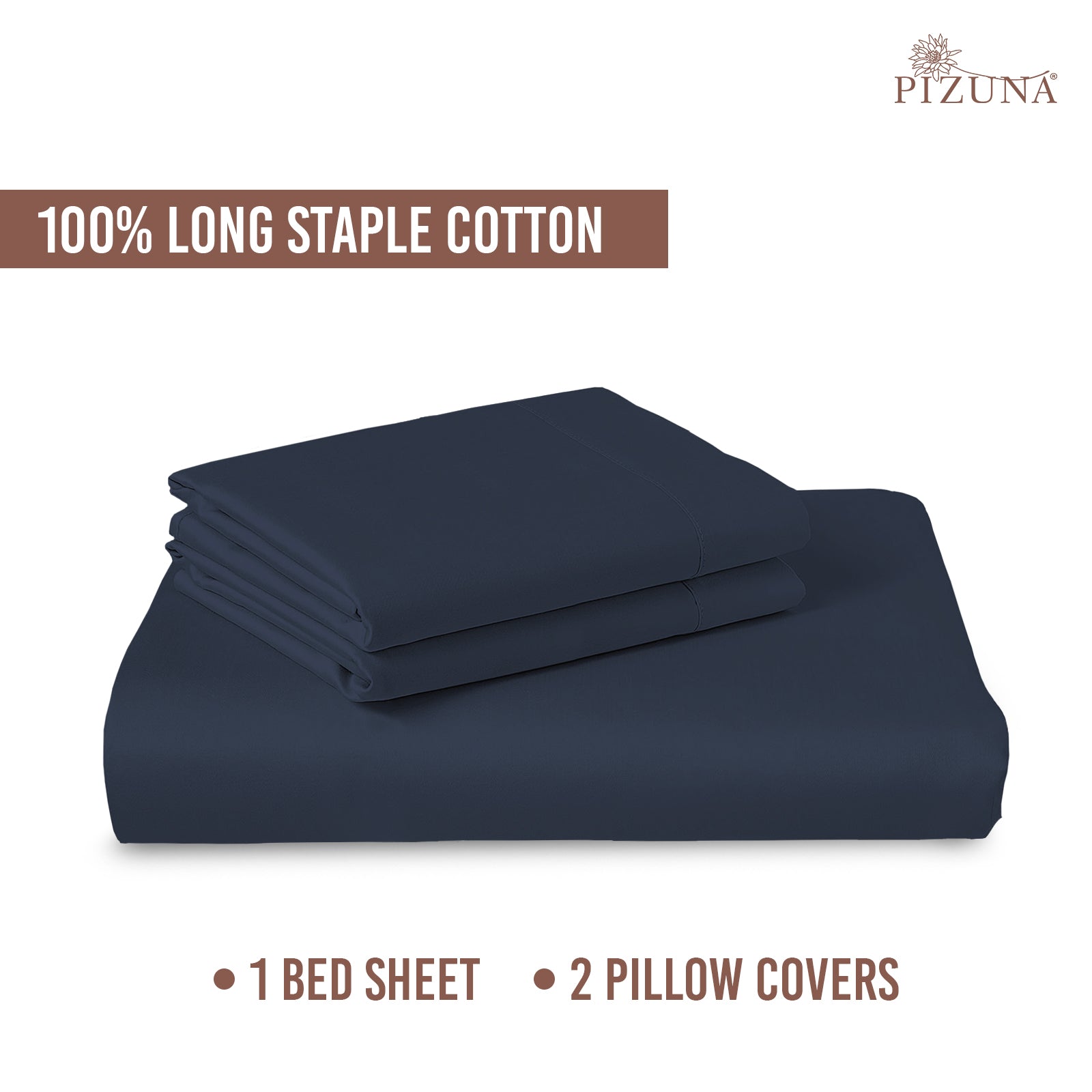 Pizuna 400 Thread count 100% Natural Cotton Bed Sheet