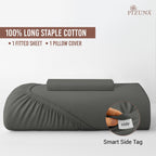Pizuna 400 Thread count 100% Natural Cotton Fitted Sheet