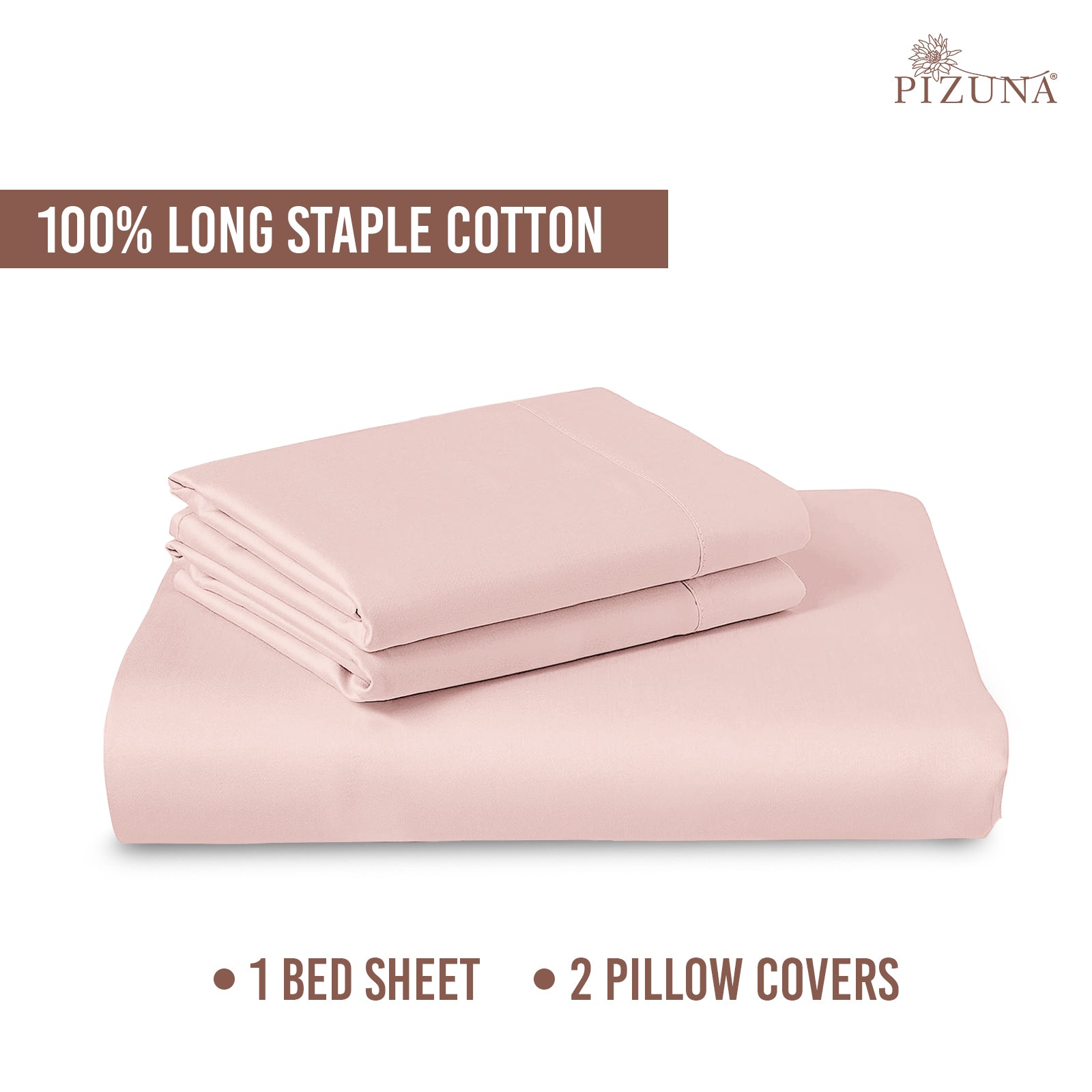 Pizuna 400 Thread count 100% Natural Cotton Bed Sheet