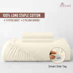 Pizuna 400 Thread count 100% Natural Cotton Fitted Sheet