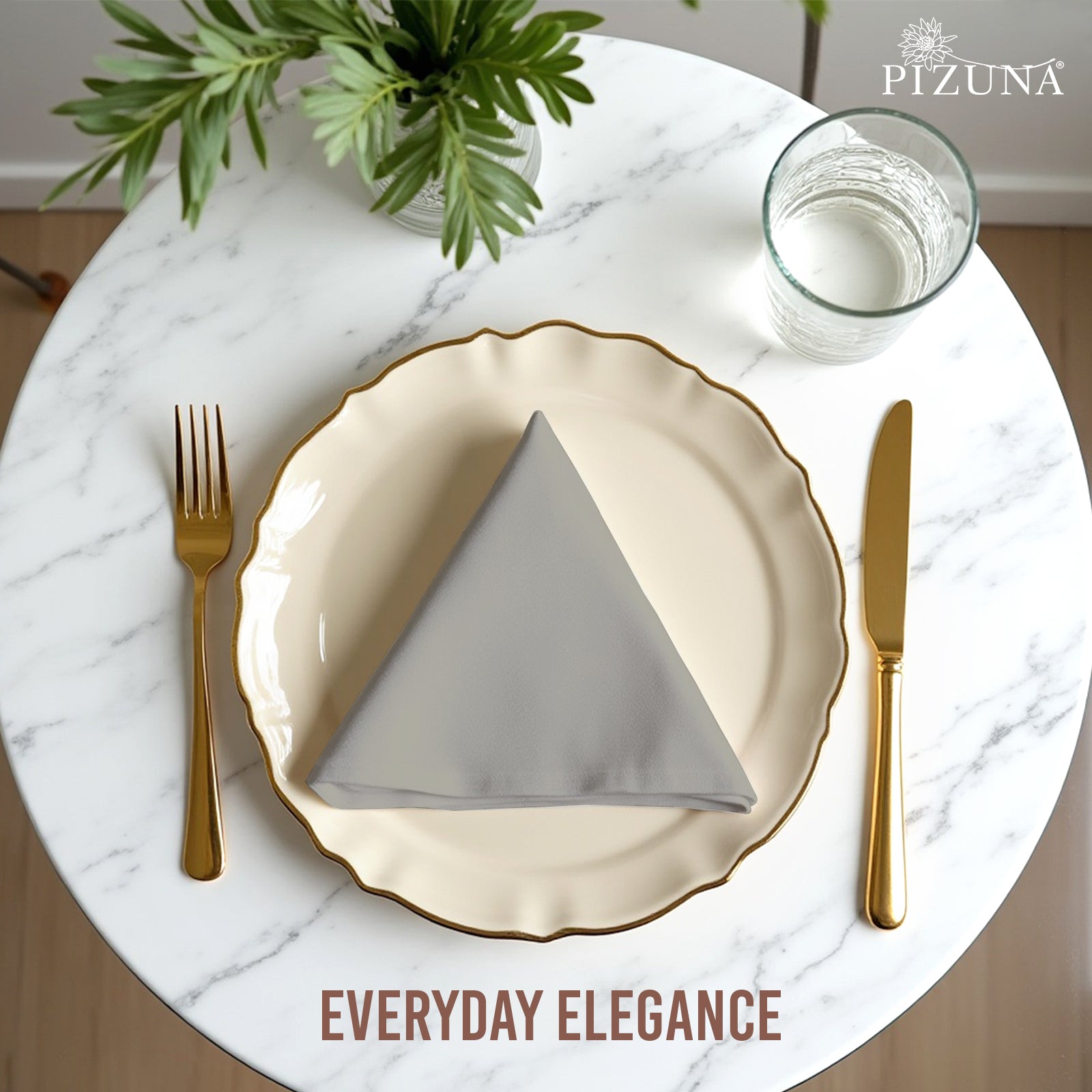 Pizuna 400 Thread Count 100% Natural Cotton Napkin