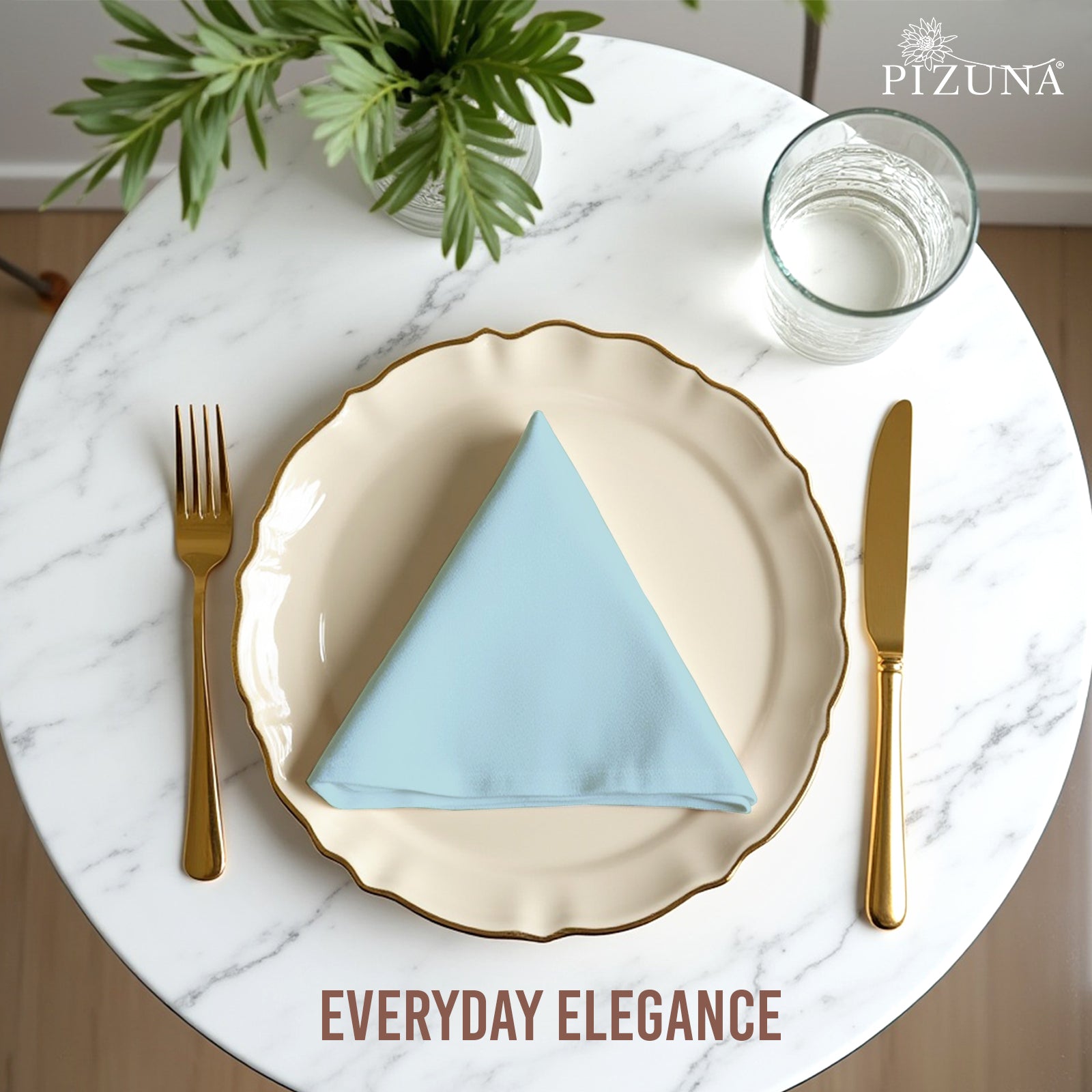 Pizuna 400 Thread Count 100% Natural Cotton Napkin