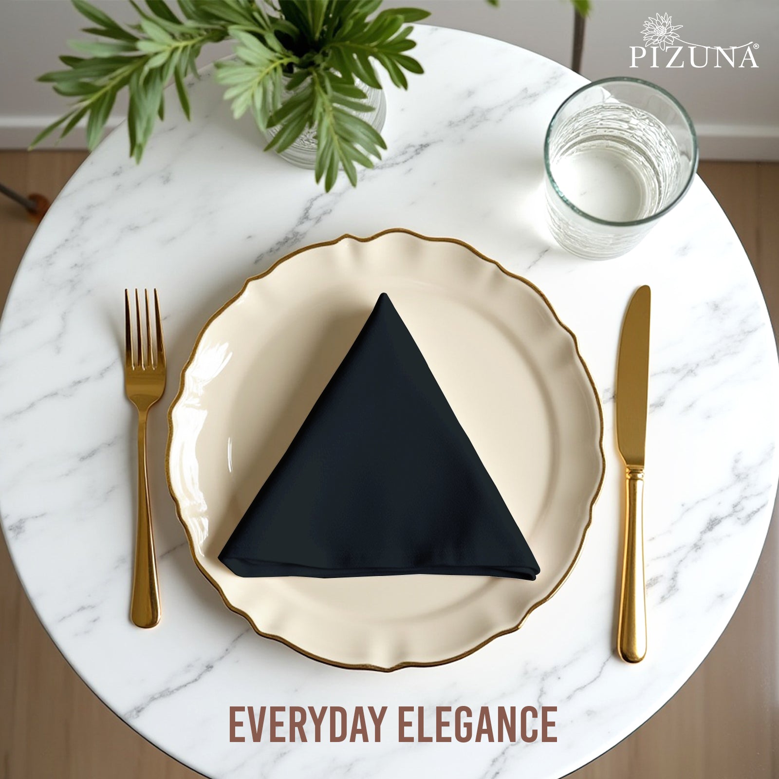 Pizuna 400 Thread Count 100% Natural Cotton Napkin