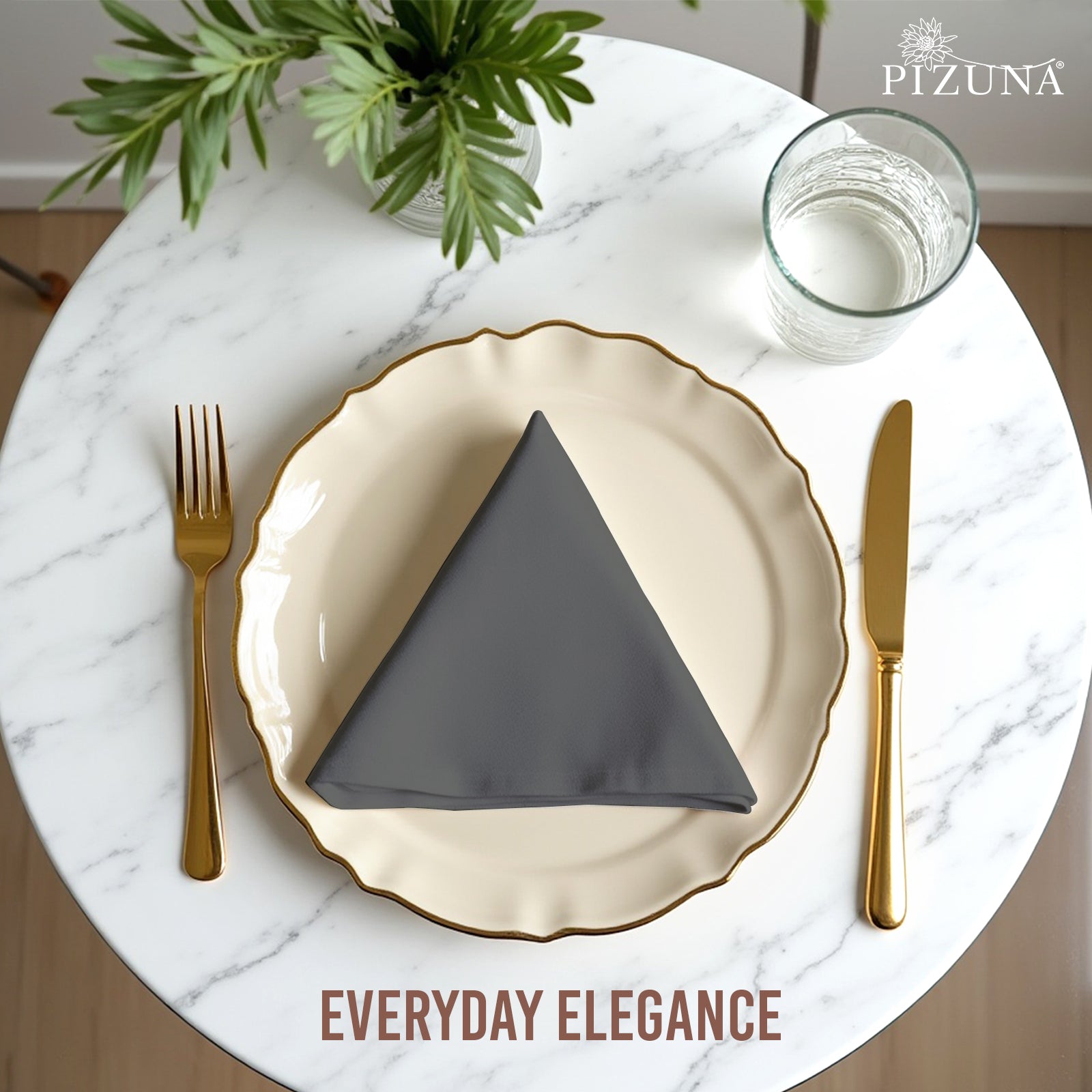 Pizuna 400 Thread Count 100% Natural Cotton Napkin