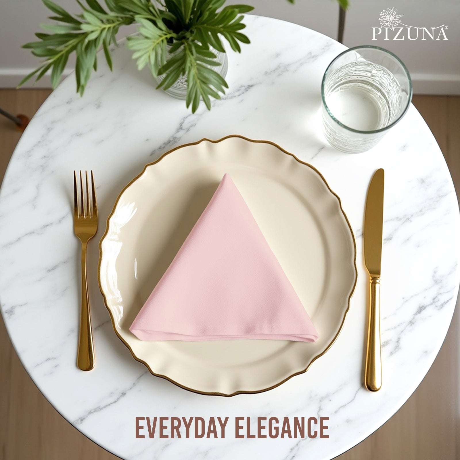 Pizuna 400 Thread Count 100% Natural Cotton Napkin