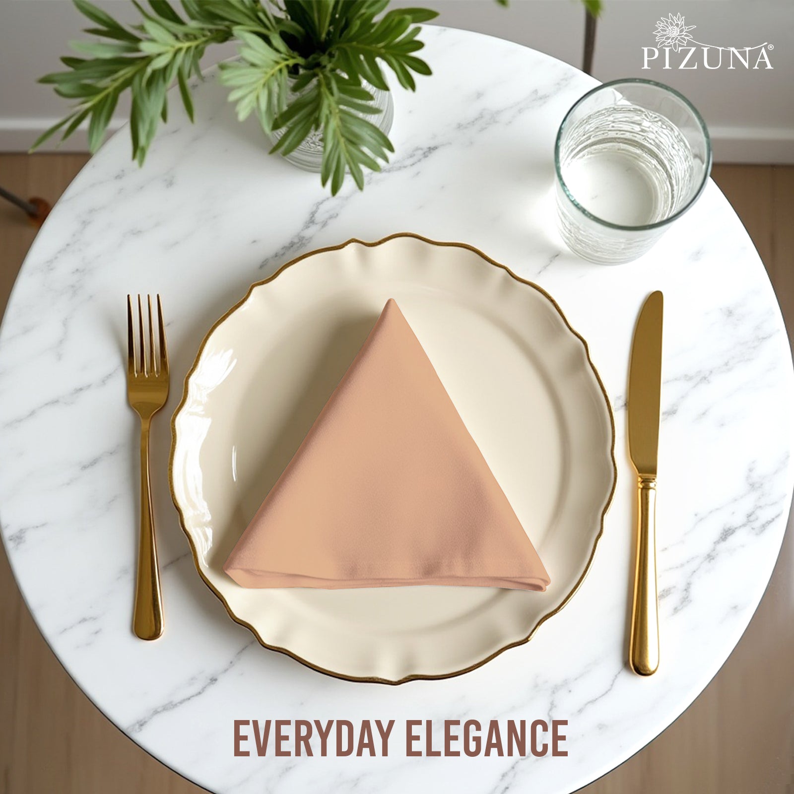 Pizuna 400 Thread Count 100% Natural Cotton Napkin