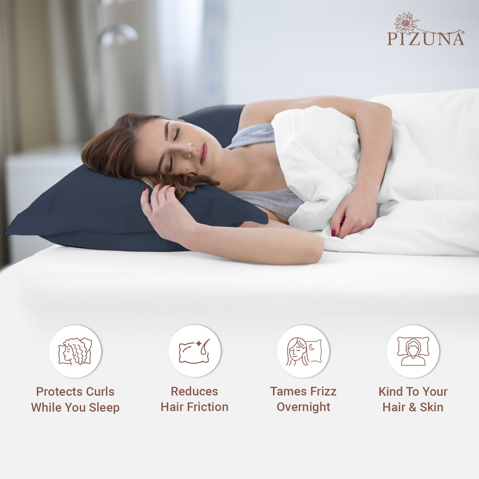 Pizuna 400 Thread Count 100% Natural Cotton Pillow Covers