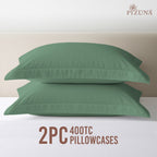 Pizuna 400 Thread Count 100% Natural Cotton Pillow Covers