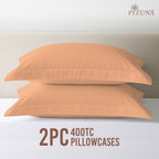 Pizuna 400 Thread Count 100% Natural Cotton Pillow Covers