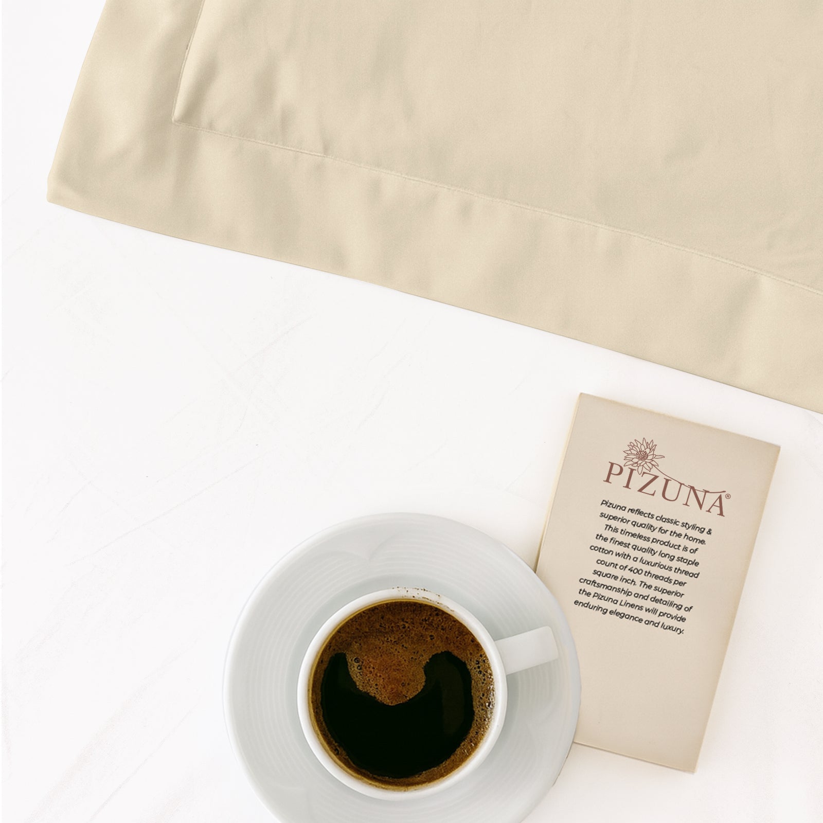 Pizuna 400 Thread Count 100% Natural Cotton Pillow Covers