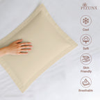 Pizuna 400 Thread Count 100% Natural Cotton Pillow Covers