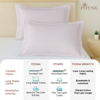 Pizuna 400 Thread Count 100% Natural Cotton Pillow Covers