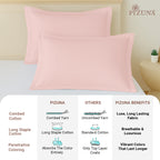 Pizuna 400 Thread Count 100% Natural Cotton Pillow Covers